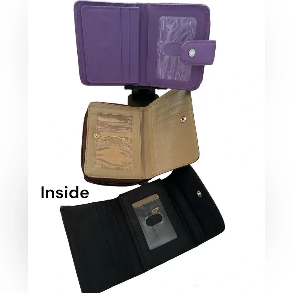 Bi-Fold Mini Wallets Bundle Of 3